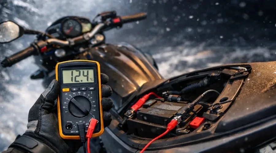 Batteria moto dopo l’inverno: come controllarla dopo mesi di fermo