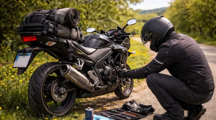 Primo giro in moto in primavera