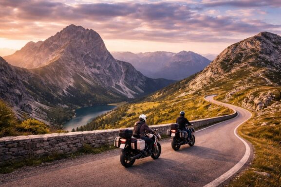 Passo Mangart in moto