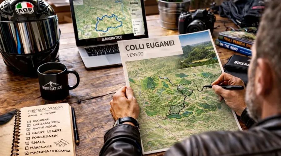 Colli Euganei in moto: itinerario panoramico